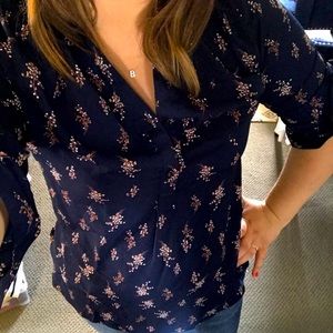 Stitch Fix Fun2Fun Navy Floral Button down
